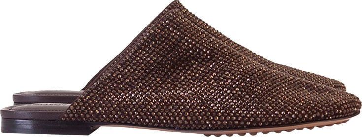 Rhinestone-Embellished Bottega Veneta Slippers