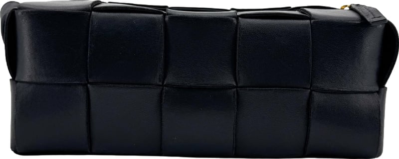 Bottega Veneta Brick Cassette Maxi Intrecciato Leather Small