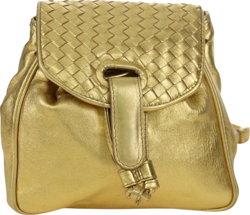 Bottega Veneta Backpack Leather with Intrecciato Large