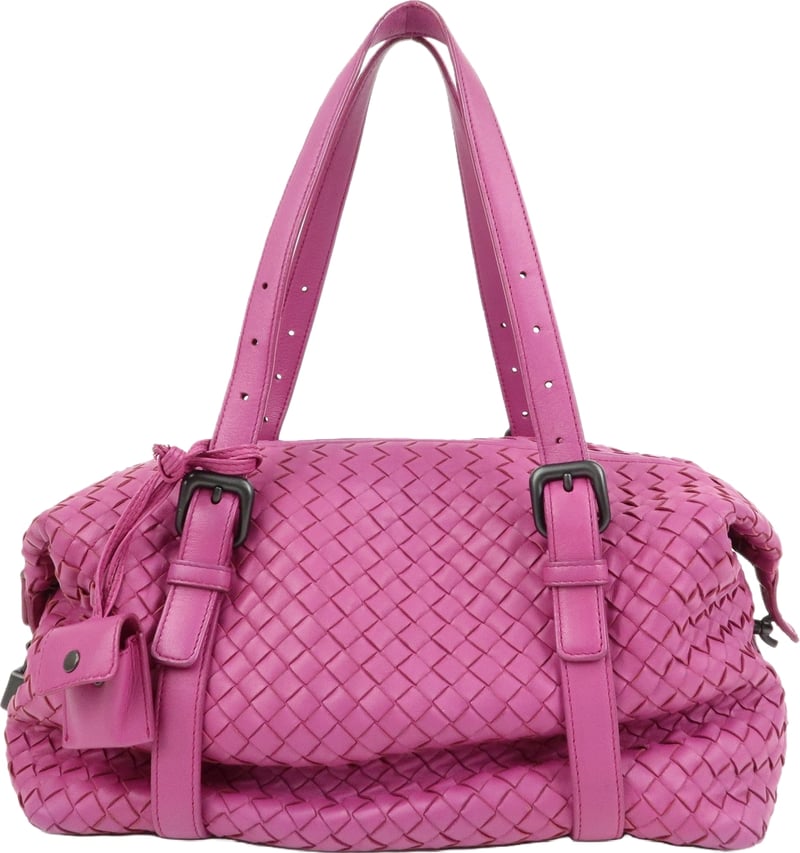 Bottega Veneta Boston Intrecciato Nappa Medium