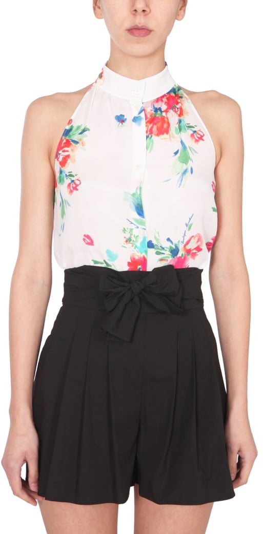 Floral Print Sleeveless Top
