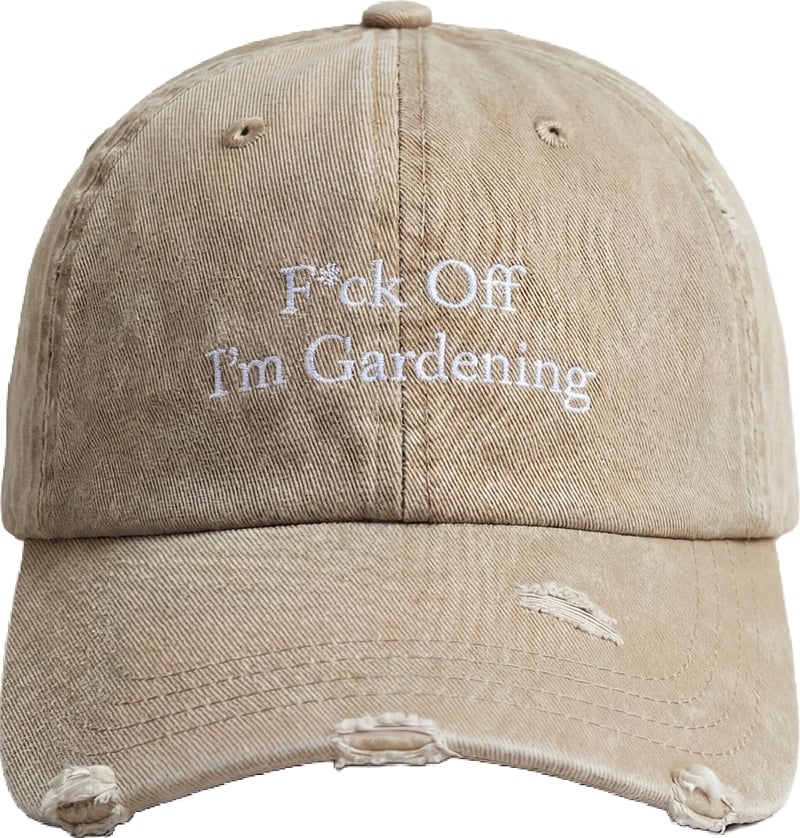 ''F*ck Off I’m Gardening'' Cap Distressed - Clay