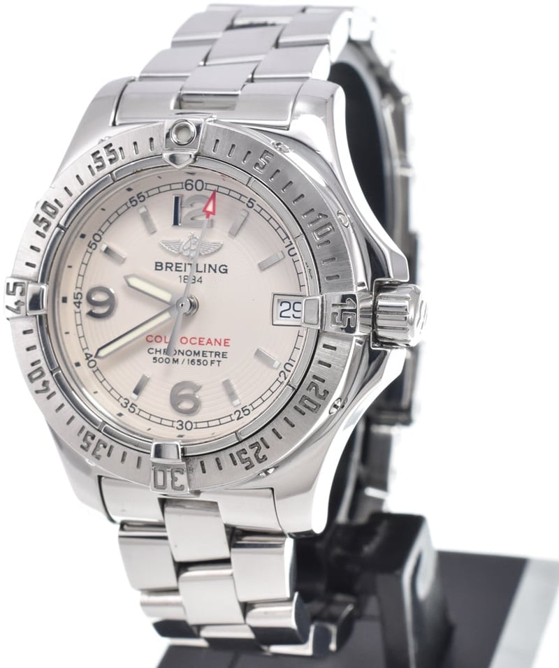 Breitling Colt Oceane Chronometre Quartz Stainless Steel with Diamond Bezel 33