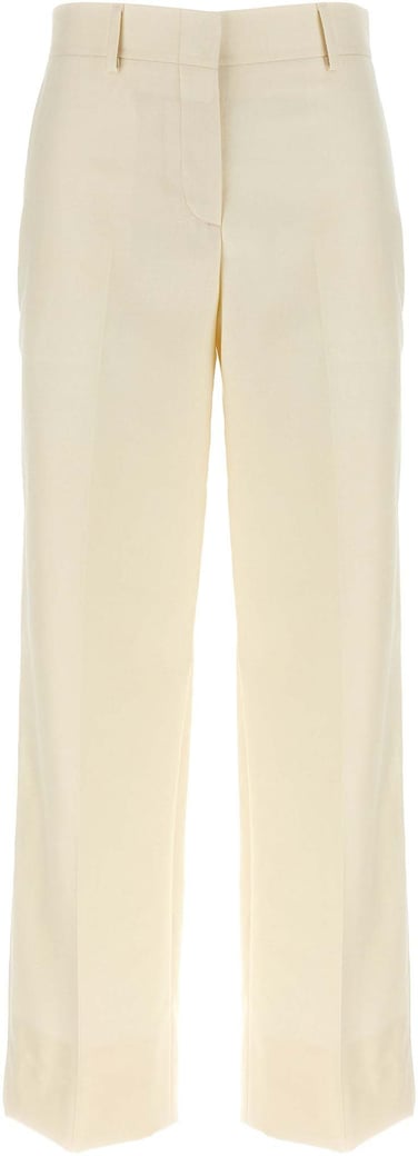 Brioni White Wool Dress Pants