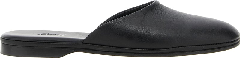 Brioni Leather Sabots