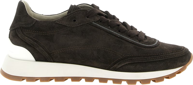 Brunello Cucinelli Brown Calfskin Sneakers