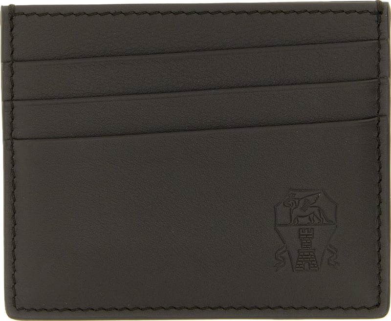 Brunello Cucinelli Black Calfskin Cardholder