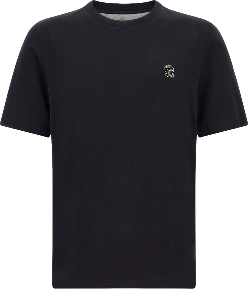 Brunello Cucinelli Logo Embroidery T-shirt