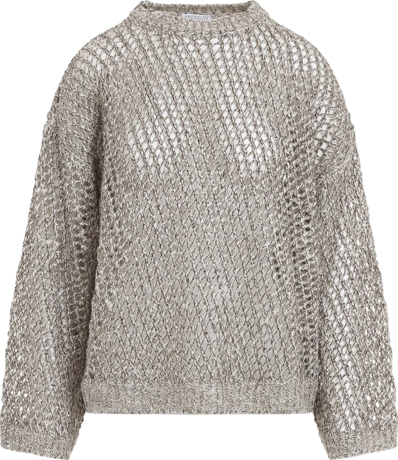 Brunello Cucinelli Fish-Net Sweater