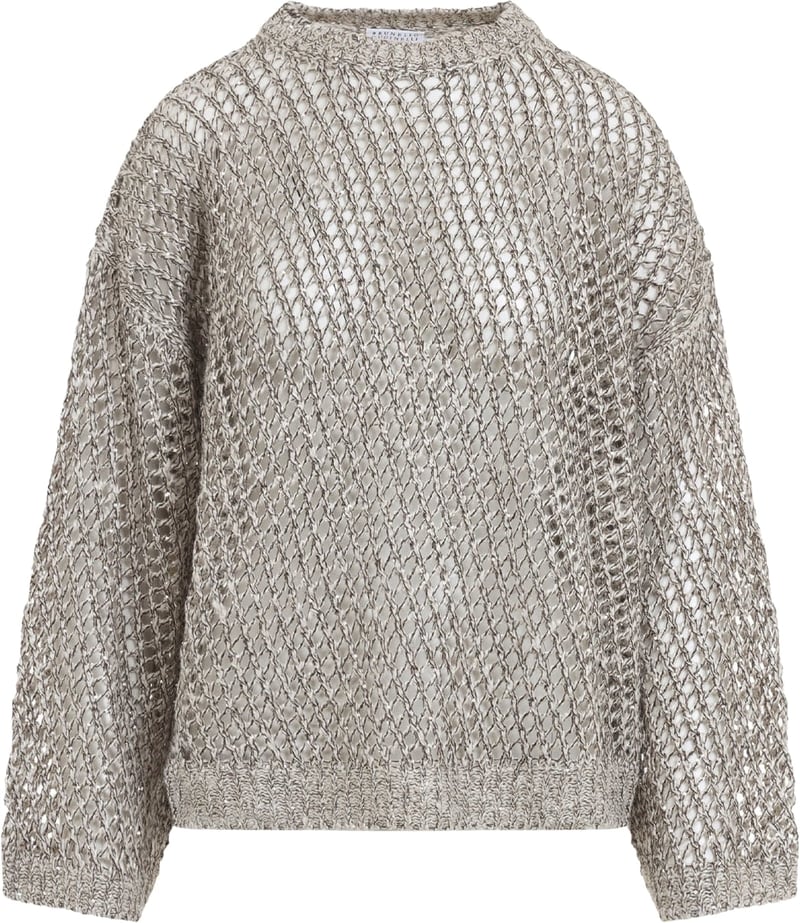 Brunello Cucinelli Fish-Net Sweater