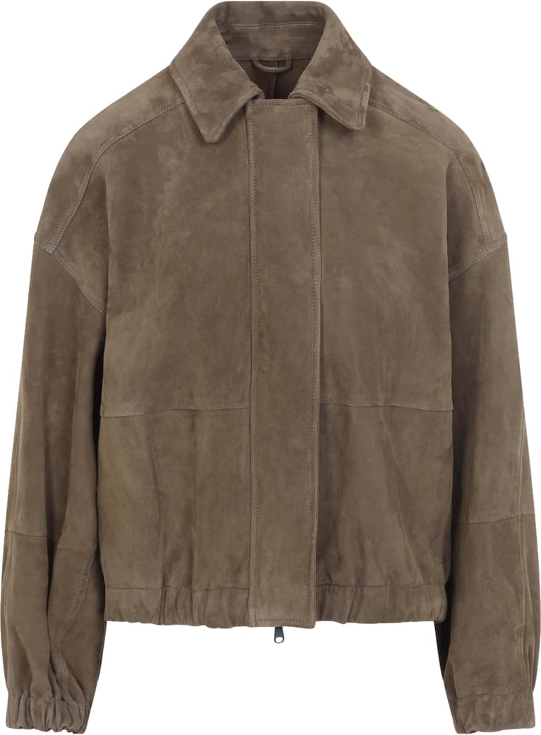 Brunello Cucinelli Suede Leather Jacket