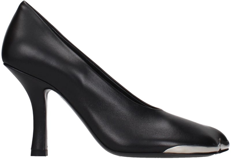 Burberry Black Leather High Heel Pumps