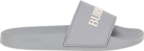 Burberry Gray Rubber Slides