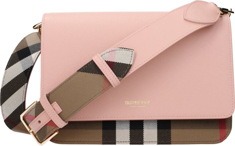 Burberry Pink Leather Crossbody Bag