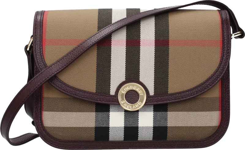 Burberry Brown Fabric Crossbody Bag