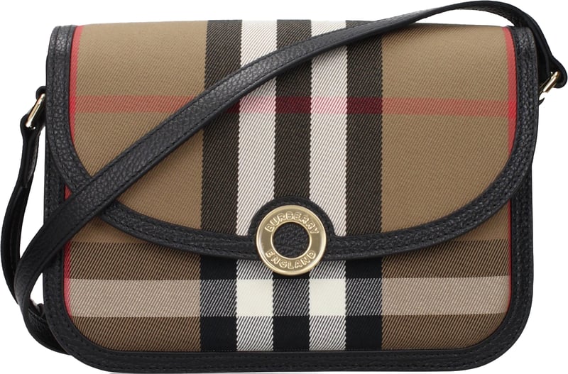 Burberry Brown Fabric Crossbody Bag