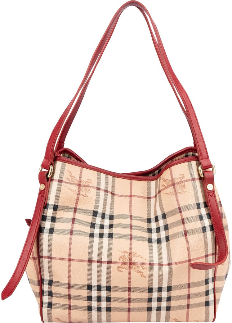 Burberry Nova-Check Monogram Haymarket Hobo Shoulder Bag