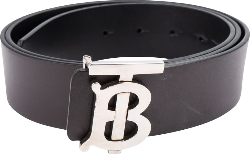 Burberry Bicolor Leather Reversible TB Belt (105/42)