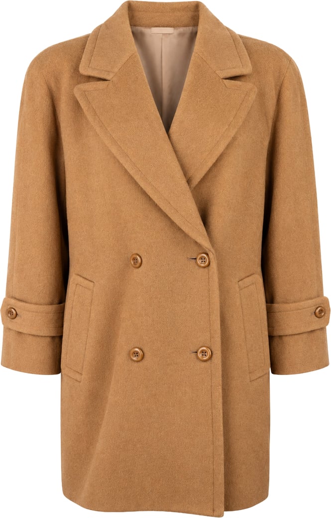 Burberrys Brown Wool Coat (DE36)