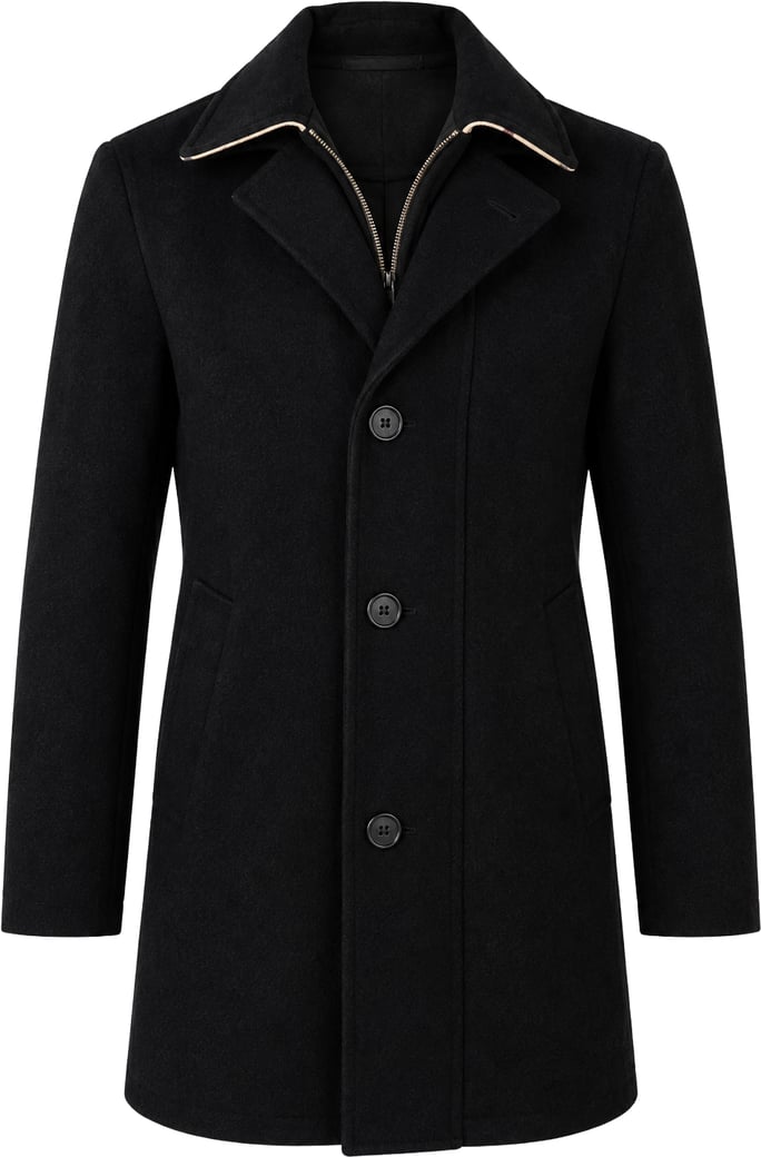 Burberry Black Men’s Wool Coat (46 / S)