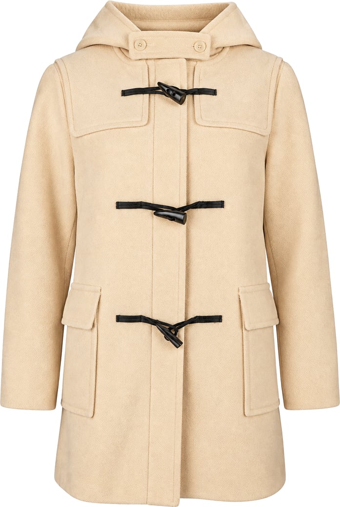 Burberry Black Label Cream Wool Prorsum Dufflecoat (13 / DE 34-36)