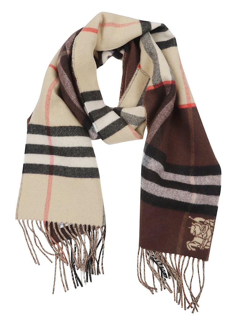 Multicolor Cashmere Reversible Checked Scarf