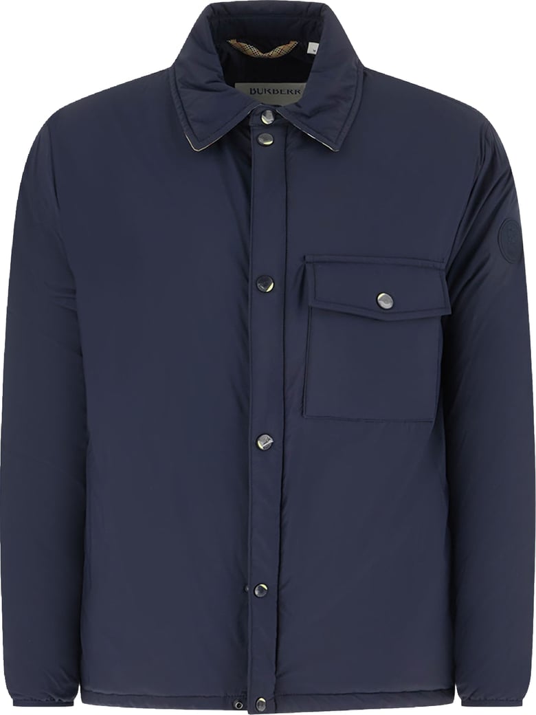 Burberry Navy blue nylon padded jacket