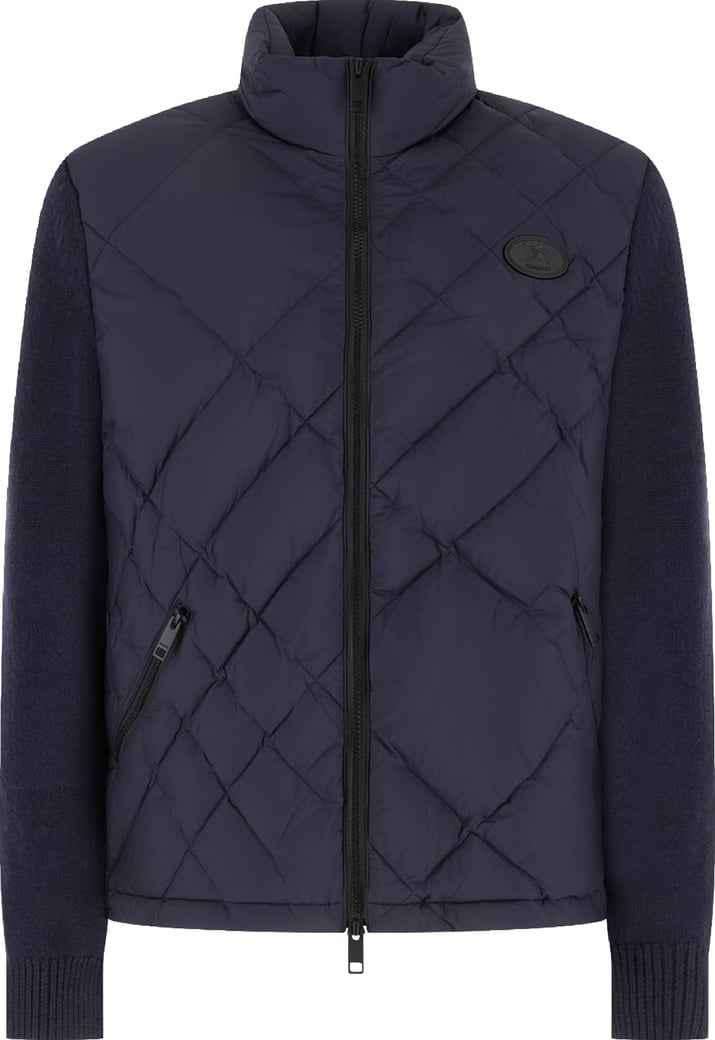 Burberry Navy blue nylon down jacket
