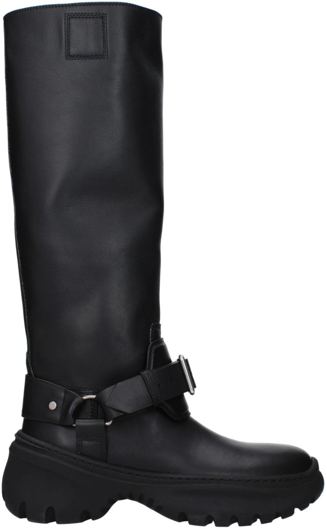 Burberry Black Leather Boots