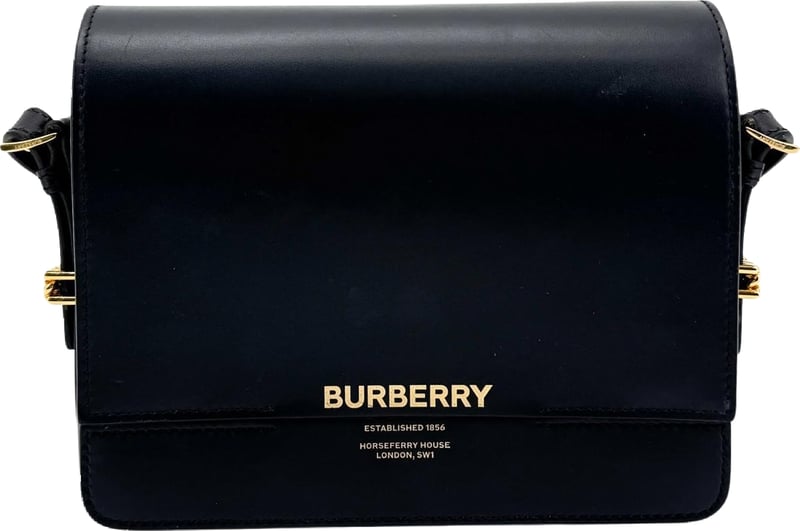 Burberry Grace Flap Horseferry Printed Leather Small