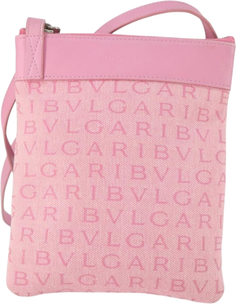 Bvlgari Logomania Canvas with Leather