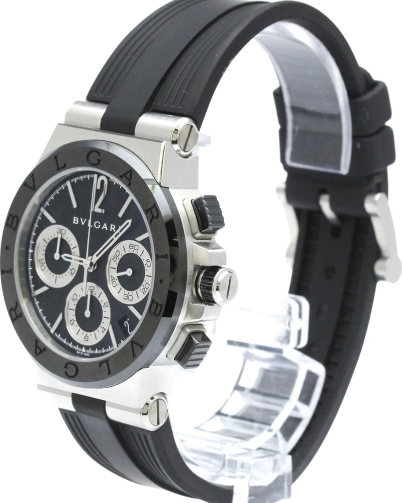 Bvlgari Diagono Chronograph Automatic Ceramic with Stainless Steel and Rubber 37