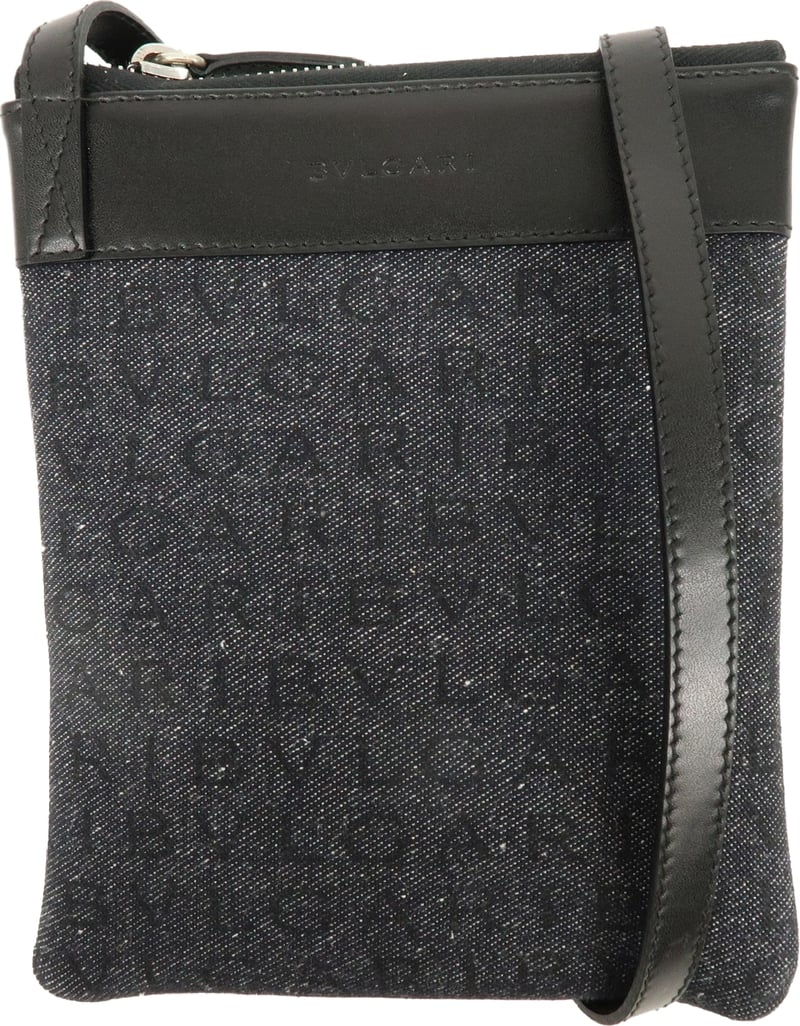 Bvlgari Logomania Canvas with Leather