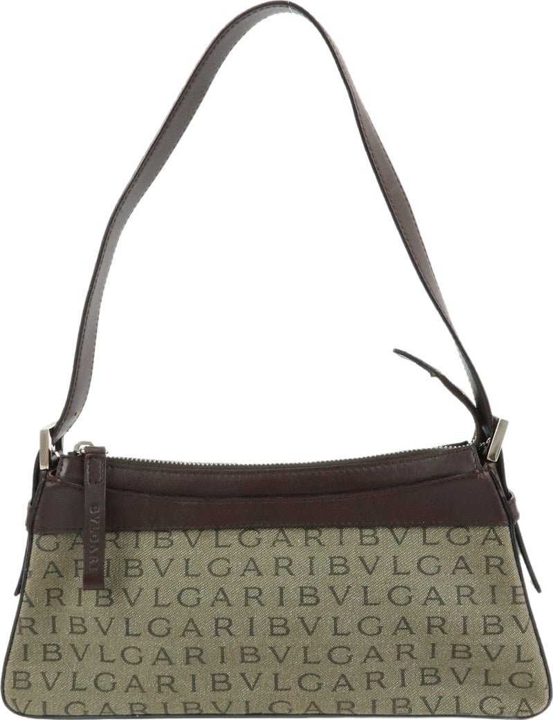 Bvlgari Logomania Canvas with Leather