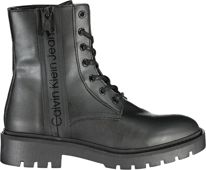 Calvin Klein Black Polyurethane Women Ankle Boot