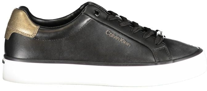 Calvin Klein Black Leather Women Sneaker
