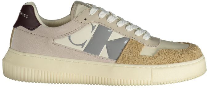 Calvin Klein Beige Polyurethane Men Sneaker