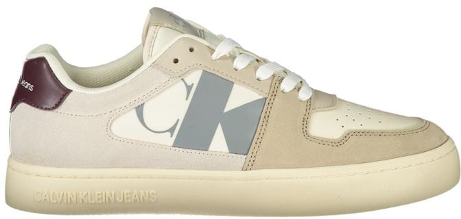 Calvin Klein Beige Polyurethane Men Sneaker