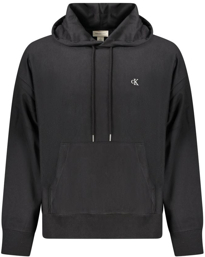 Calvin Klein Black Cotton Men Sweatshirt