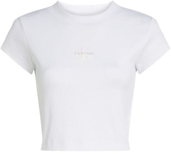 Calvin Klein Jeans White Cotton T-Shirt