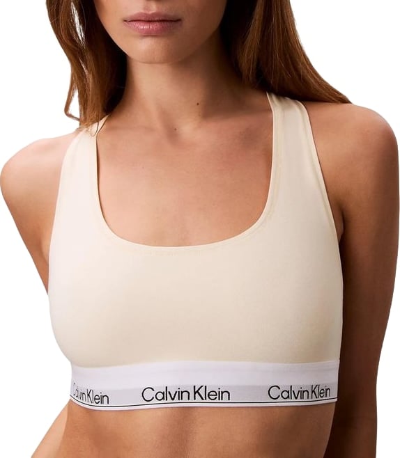 Calvin Klein Underwear Beige Cotton Bra