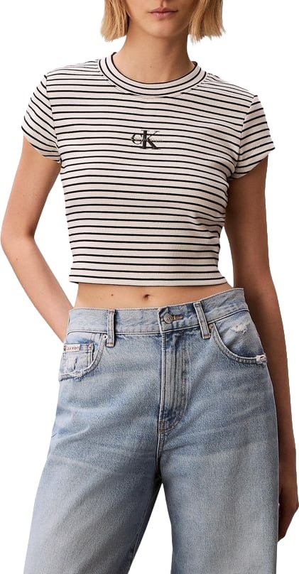 Calvin Klein Jeans Black Cotton T-Shirt