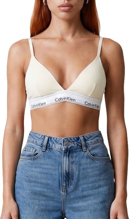 Calvin Klein Underwear Beige Cotton Bra