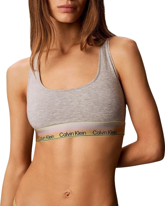 Calvin Klein Underwear Gray Cotton Bra