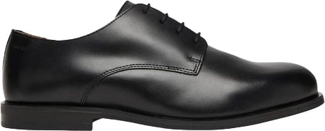 Calvin Klein Black Leather Oxfords And Derbies
