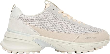 Calvin Klein Jeans Beige Leather Chunky Sneakers