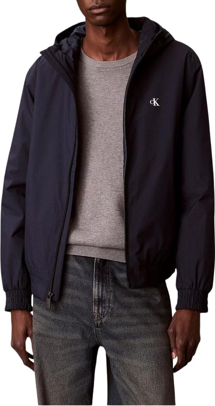 Calvin Klein Jeans Blue Recycled Polyester Full-Length Jacket