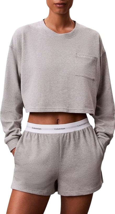 Calvin Klein Underwear Gray Cotton Bottoms Sleepwear