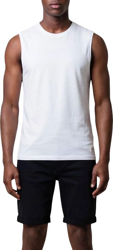 Calvin Klein Jeans White Cotton Tank Tops
