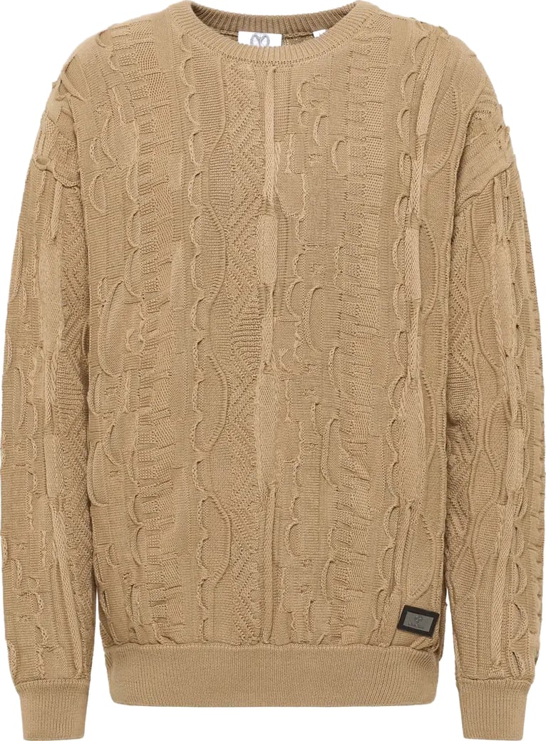 Knit Sweater Plain Beige